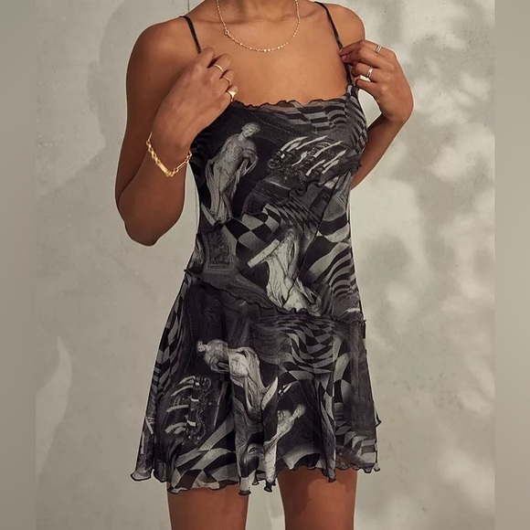 Urban Outfitters Moxie Mesh Mini Slip Dress - Picture 6 of 10